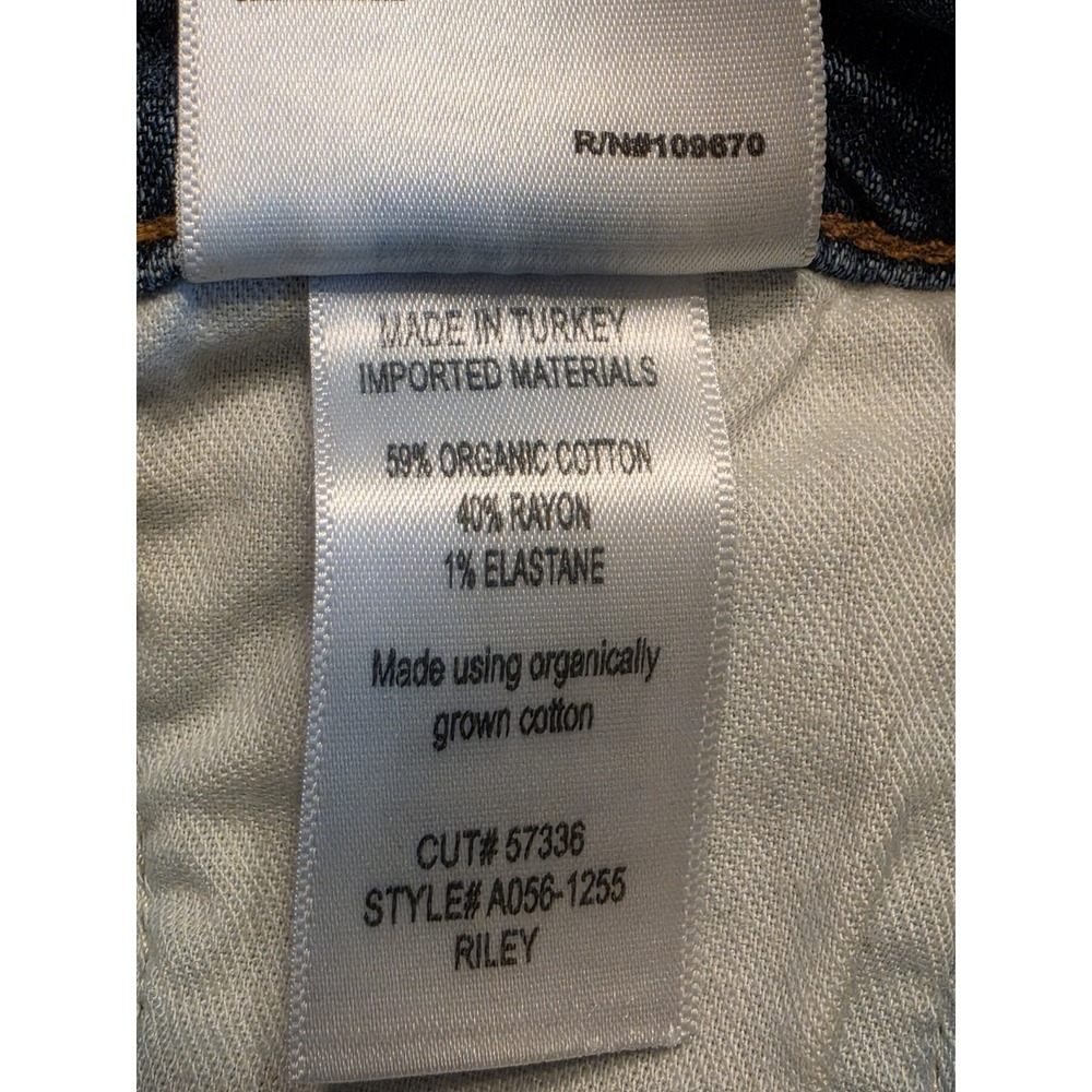 Agolde Riley Jeans Womens Size 26 High Rise Straight Button Fly Raw Hem - Picture 10 of 10